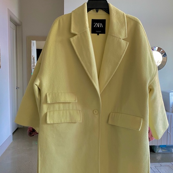 Zara Oversized Lapel Collar Coat - Picture 6 of 8